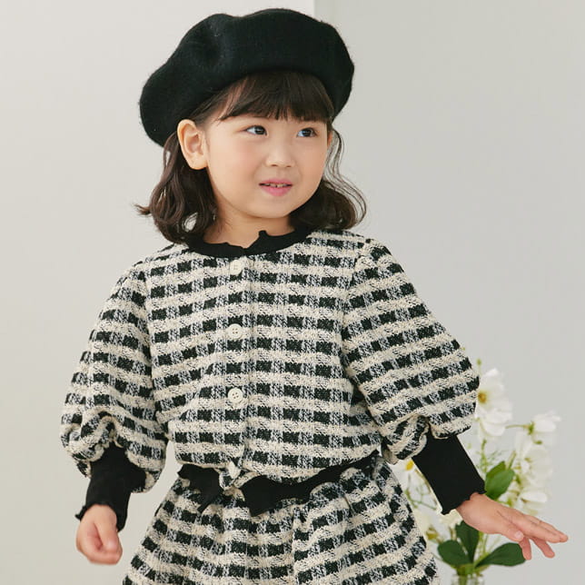 Orange Mom - Korean Children Fashion - #kidzfashiontrend - Twid Cardigan
