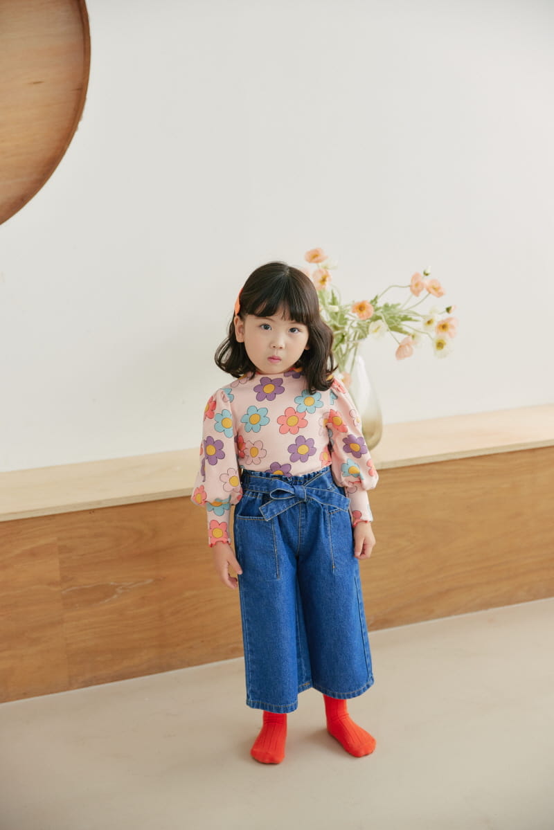 Orange Mom - Korean Children Fashion - #kidzfashiontrend - Ribbon Belt Pants