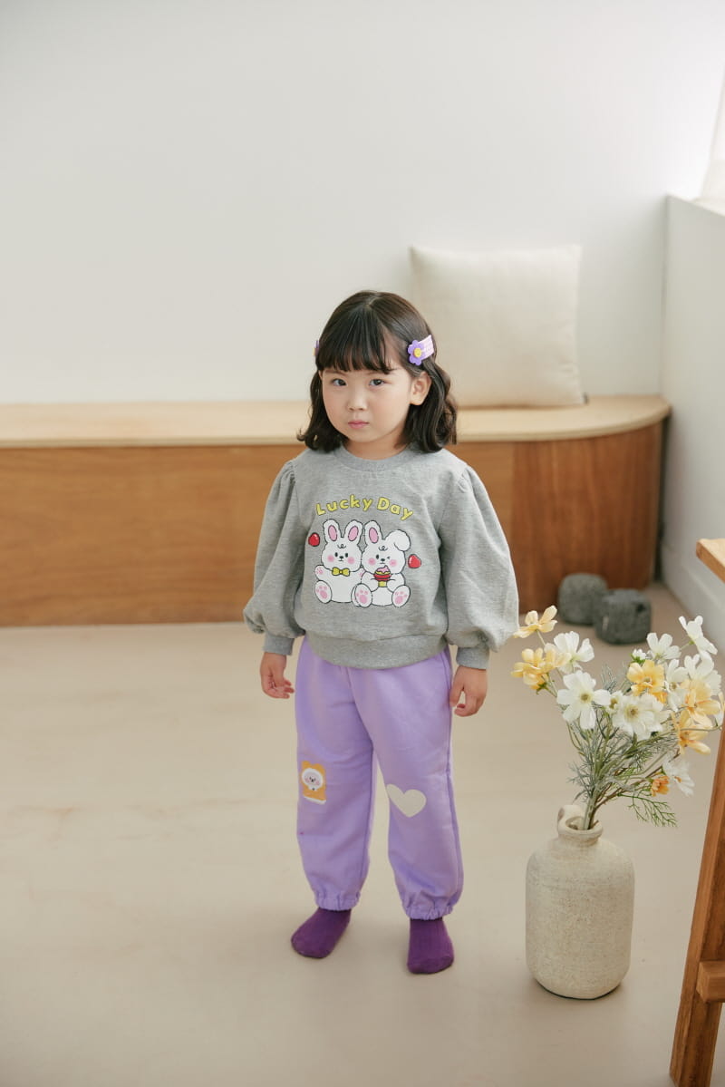 Orange Mom - Korean Children Fashion - #kidzfashiontrend - Heart Rabbit Pants - 12