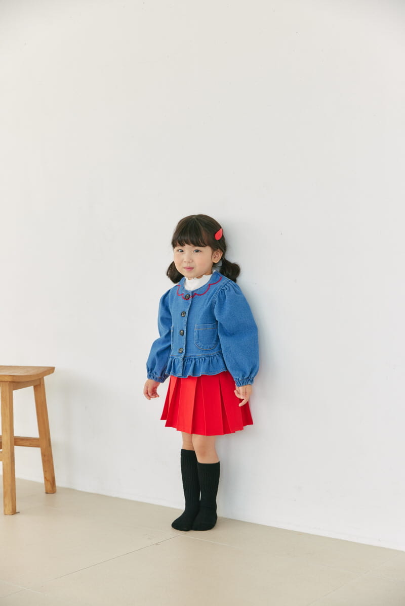 Orange Mom - Korean Children Fashion - #littlefashionista - Frill Jacket - 5