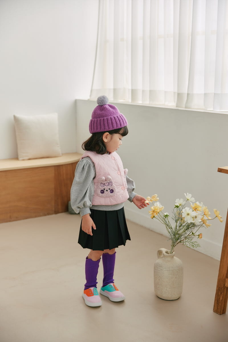 Orange Mom - Korean Children Fashion - #Kfashion4kids - Rabbit Pocket Padding Vest - 4