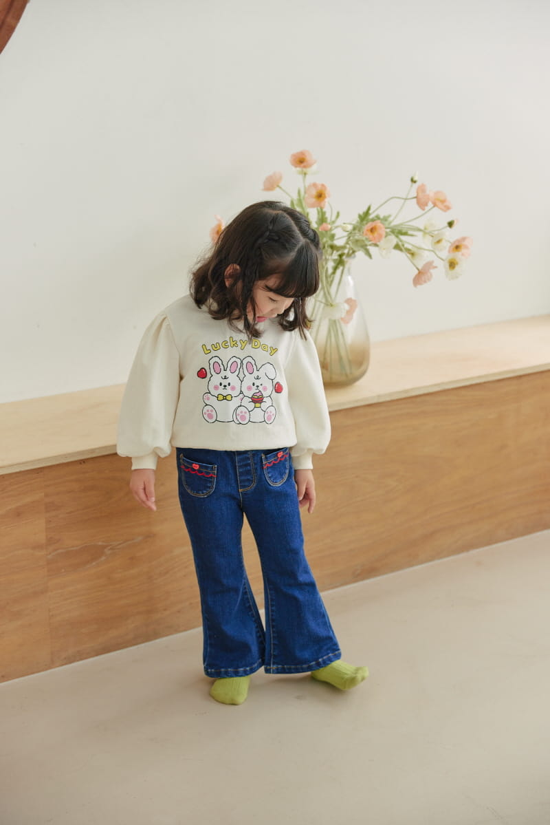 Orange Mom - Korean Children Fashion - #littlefashionista - Heart Pants - 2