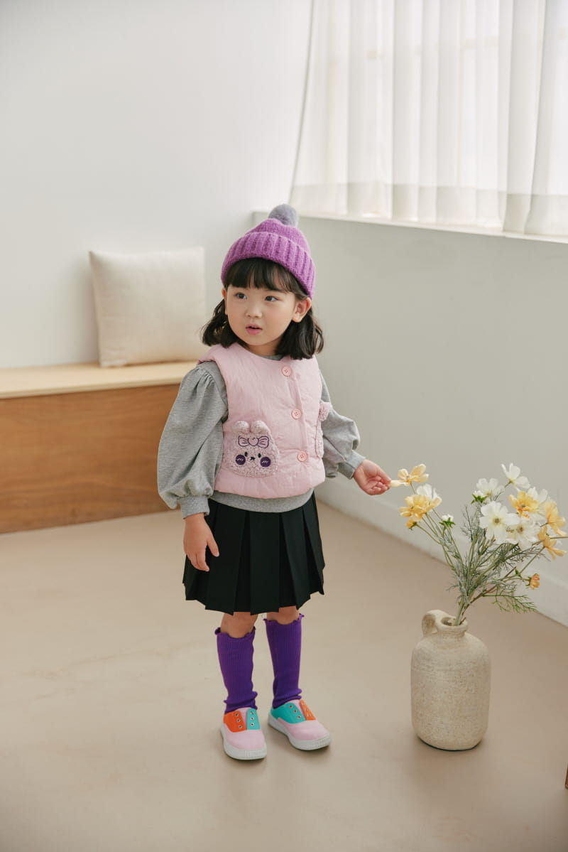 Orange Mom - Korean Children Fashion - #magicofchildhood - Rabbit Pocket Padding Vest - 5