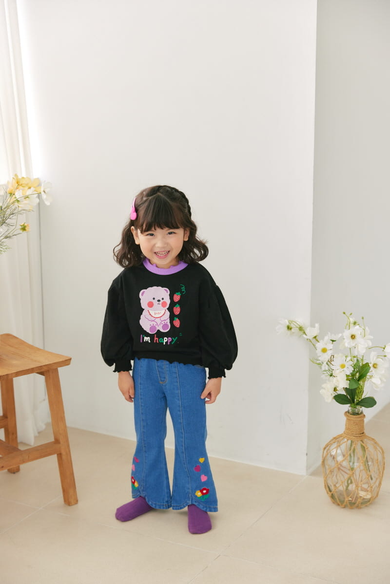 Orange Mom - Korean Children Fashion - #magicofchildhood - Heart Flower Pants - 2