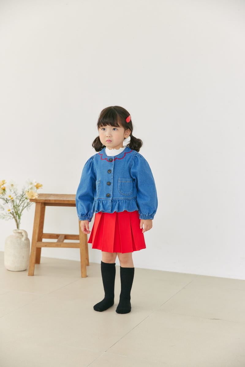 Orange Mom - Korean Children Fashion - #minifashionista - Frill Jacket - 7