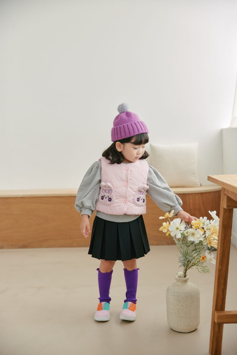 Orange Mom - Korean Children Fashion - #minifashionista - Rabbit Pocket Padding Vest - 6