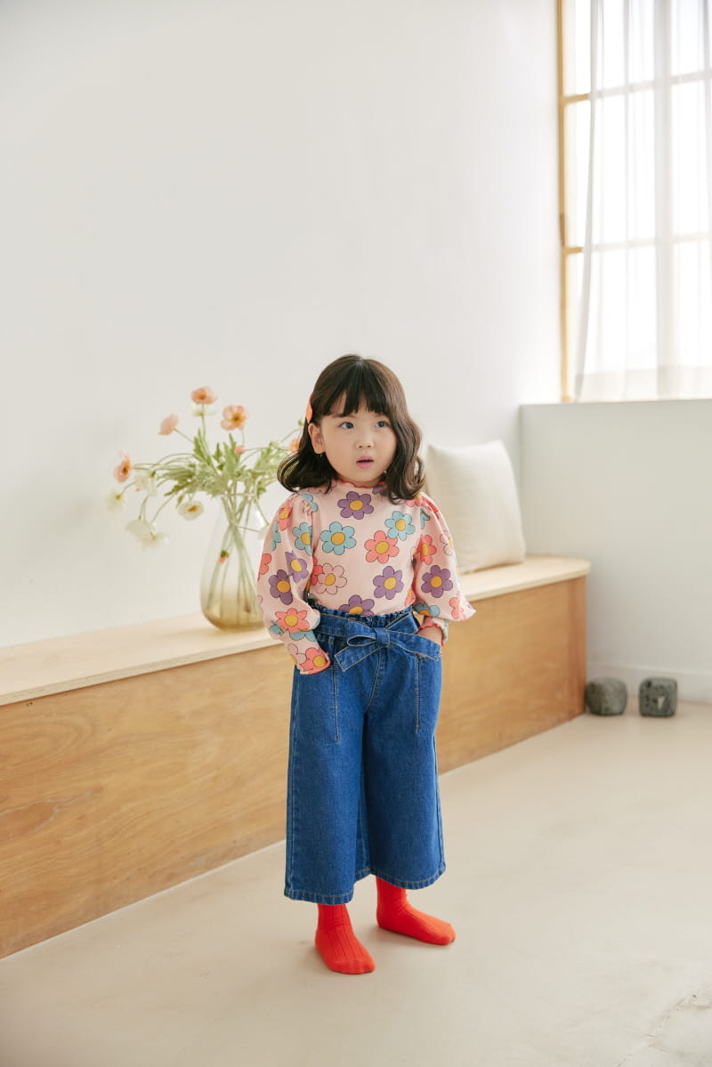 Orange Mom - Korean Children Fashion - #minifashionista - Ribbon Belt Pants - 5