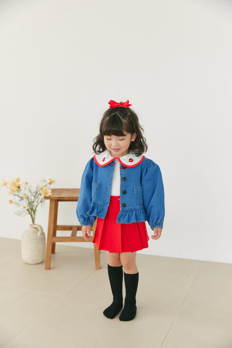 Orange Mom - Korean Children Fashion - #stylishchildhood - Frill Jacket - 11