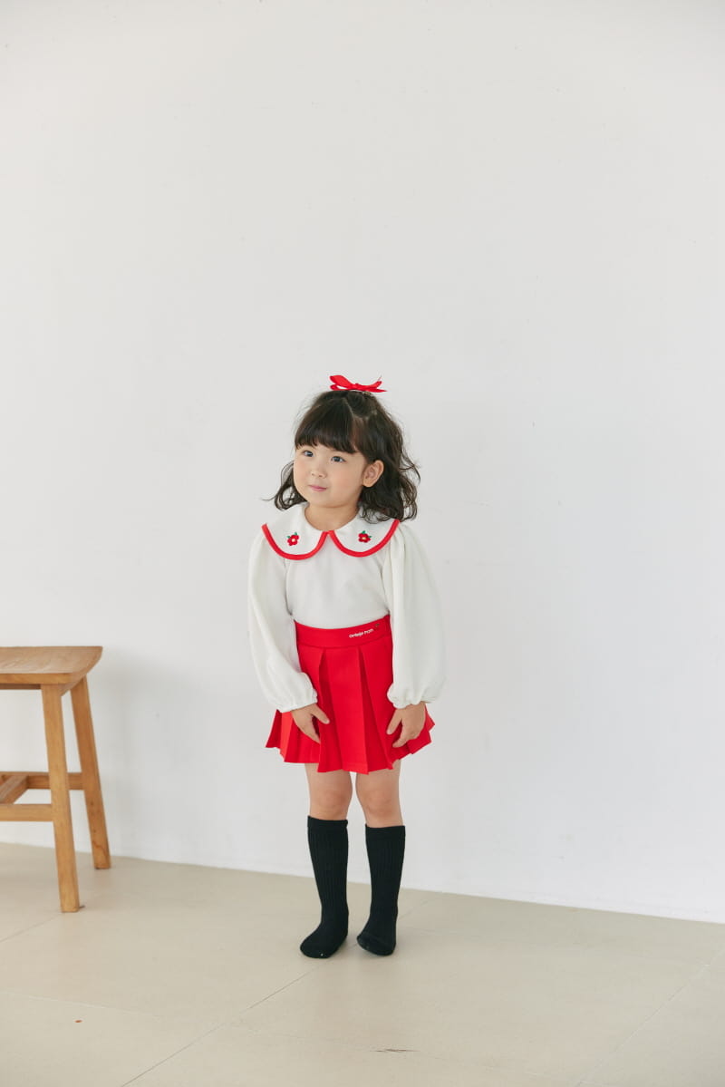 Orange Mom - Korean Children Fashion - #todddlerfashion - Flower Blouse - 6