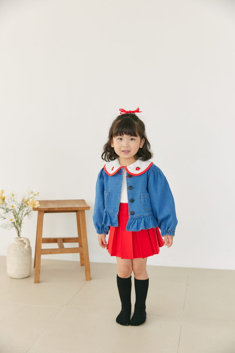 Orange Mom - Korean Children Fashion - #toddlerclothing - Frill Jacket - 10
