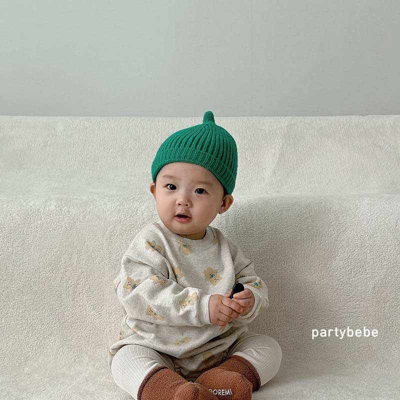 Party Kids - Korean Baby Fashion - #babyboutiqueclothing - Ribbon Bear Bodysuit - 12