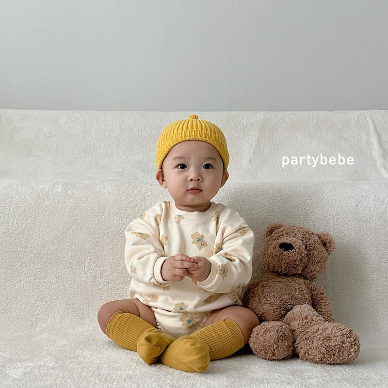 Party Kids - Korean Baby Fashion - #babyoninstagram - Ribbon Bear Bodysuit - 3