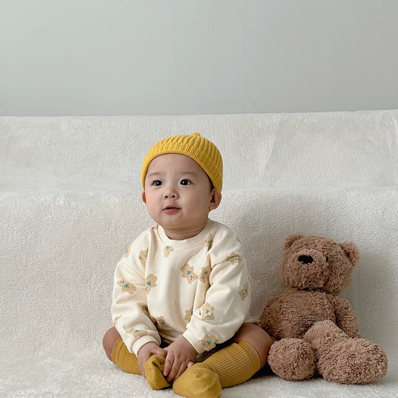 Party Kids - Korean Baby Fashion - #babyoutfit - Ribbon Bear Bodysuit - 6
