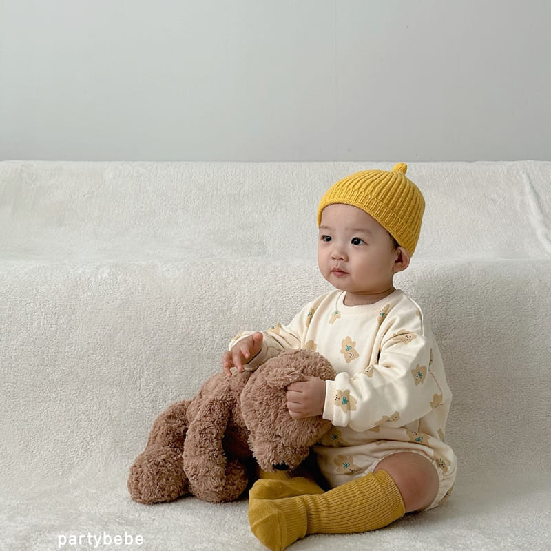 Party Kids - Korean Baby Fashion - #onlinebabyshop - Ribbon Bear Bodysuit - 9