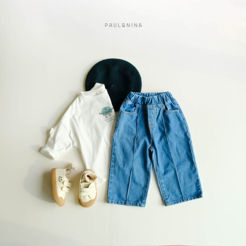 Paul & Nina - Korean Children Fashion - #childrensboutique - Pintuck Jeans