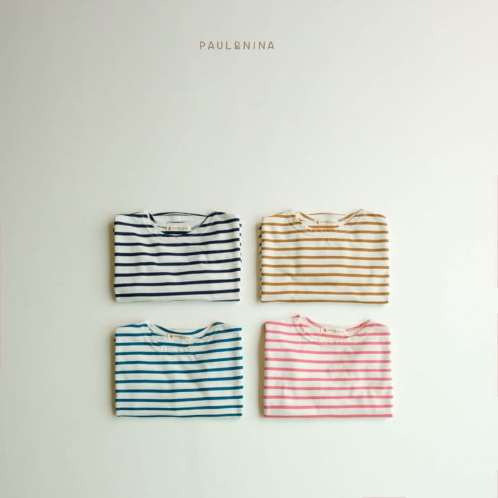 Paul & Nina - Korean Children Fashion - #designkidswear - Pretty Stripes Tee - 8