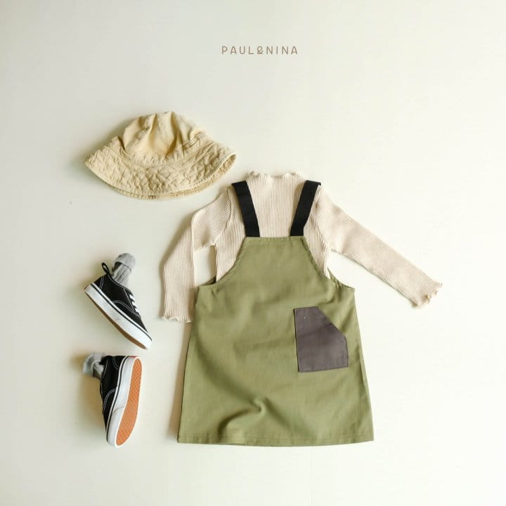 Paul & Nina - Korean Children Fashion - #discoveringself - Pocket Dungarees Skirt - 3