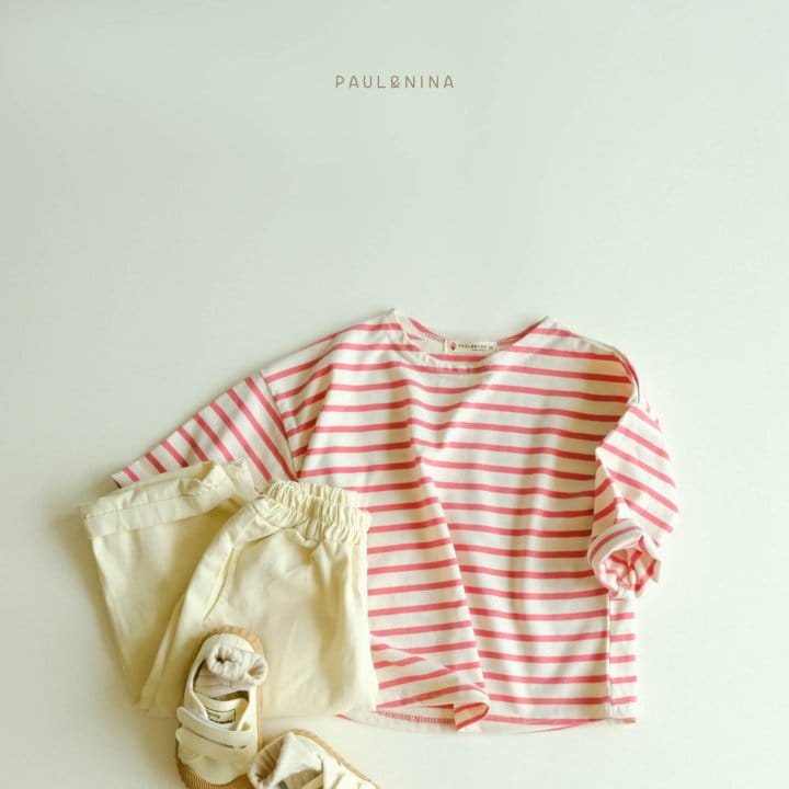 Paul & Nina - Korean Children Fashion - #fashionkids - Pretty Stripes Tee - 10
