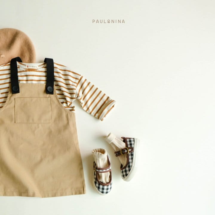 Paul & Nina - Korean Children Fashion - #discoveringself - Pocket Dungarees Skirt - 4