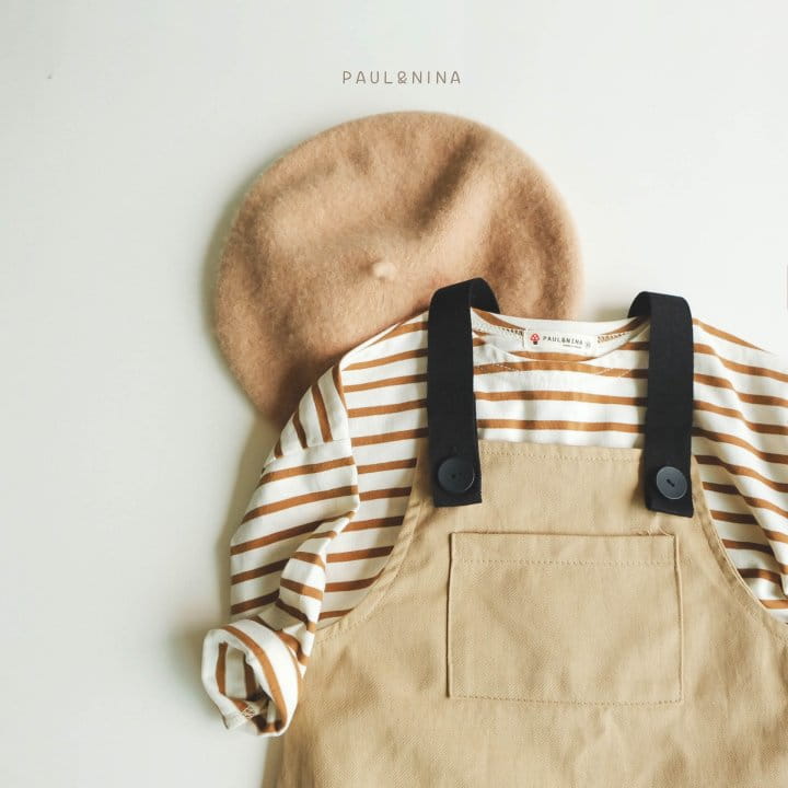 Paul & Nina - Korean Children Fashion - #kidsstore - Pocket Dungarees Skirt - 6
