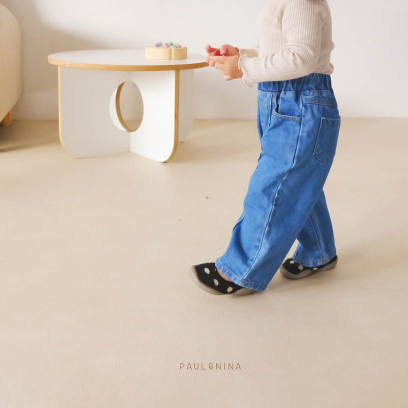 Paul & Nina - Korean Children Fashion - #kidsstore - Pintuck Jeans - 6