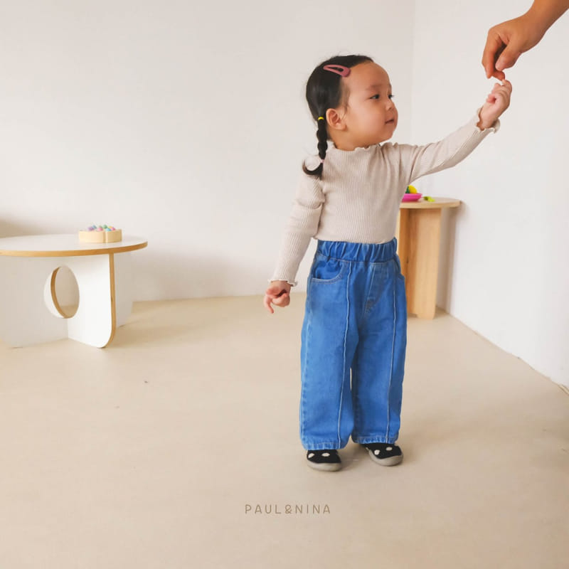 Paul & Nina - Korean Children Fashion - #kidzfashiontrend - Pintuck Jeans - 7