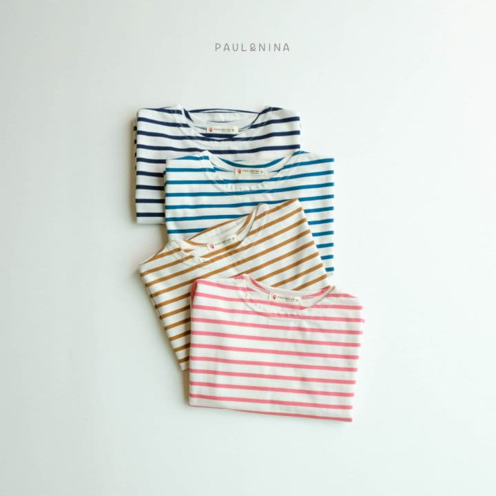 Paul & Nina - Korean Children Fashion - #minifashionista - Pretty Stripes Tee