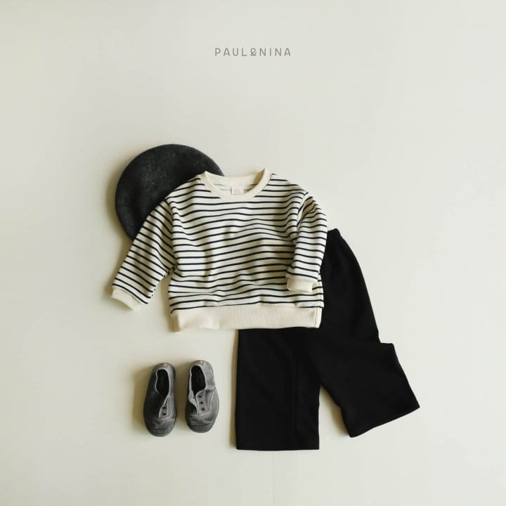 Paul & Nina - Korean Children Fashion - #prettylittlegirls - Stripes Sweatshirt - 6