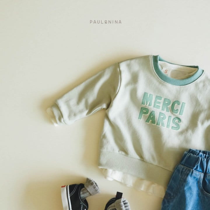 Paul & Nina - Korean Children Fashion - #toddlerclothing - Paris Sweatshirt - 4