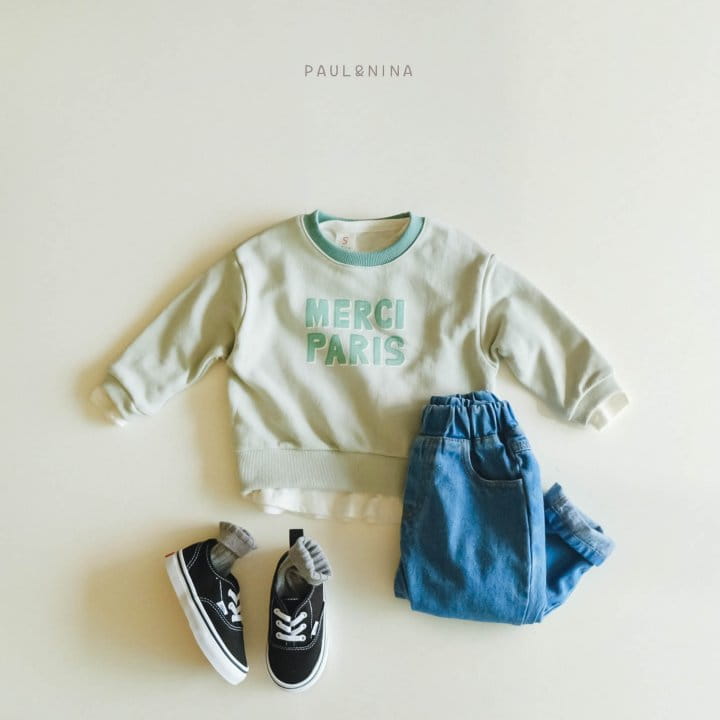 Paul & Nina - Korean Children Fashion - #todddlerfashion - Paris Sweatshirt - 2