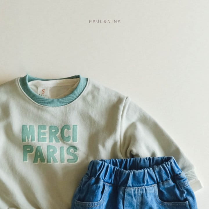 Paul & Nina - Korean Children Fashion - #toddlerclothing - Paris Sweatshirt - 3