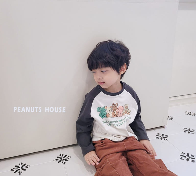 Peanuts - Korean Children Fashion - #kidsshorts - Raglan Tee - 7