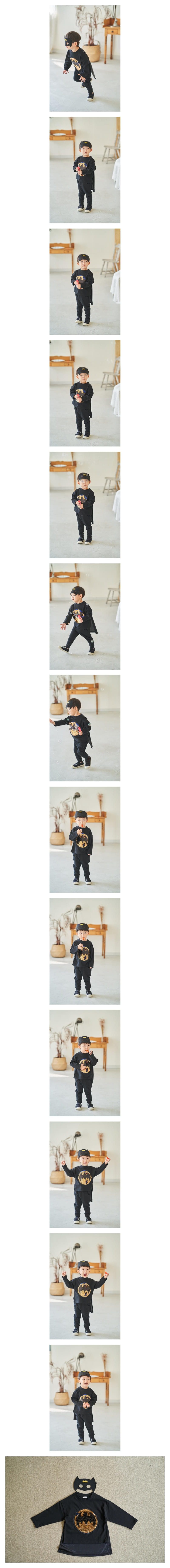 Pepper Mint - Korean Children Fashion - #childrensboutique - Mask Bat Man Tee