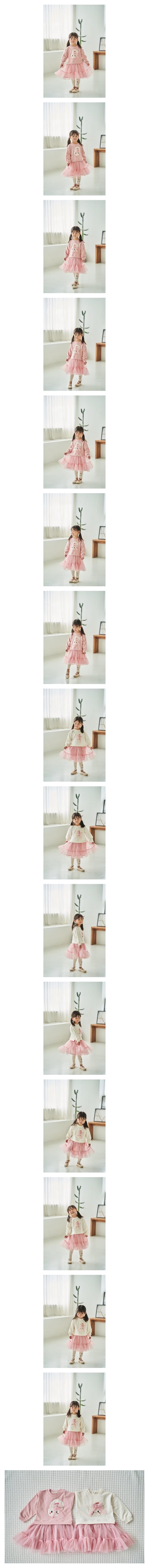 Pepper Mint - Korean Children Fashion - #kidsstore - Mesh Rabbit One-piece