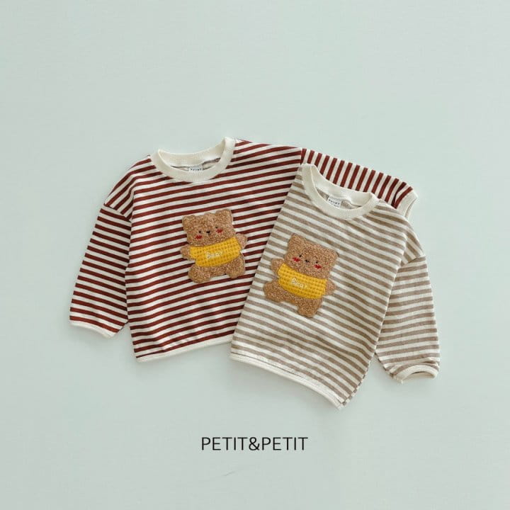 Petit & Petit - Korean Children Fashion - #fashionkids - Bear Piping Tee - 2