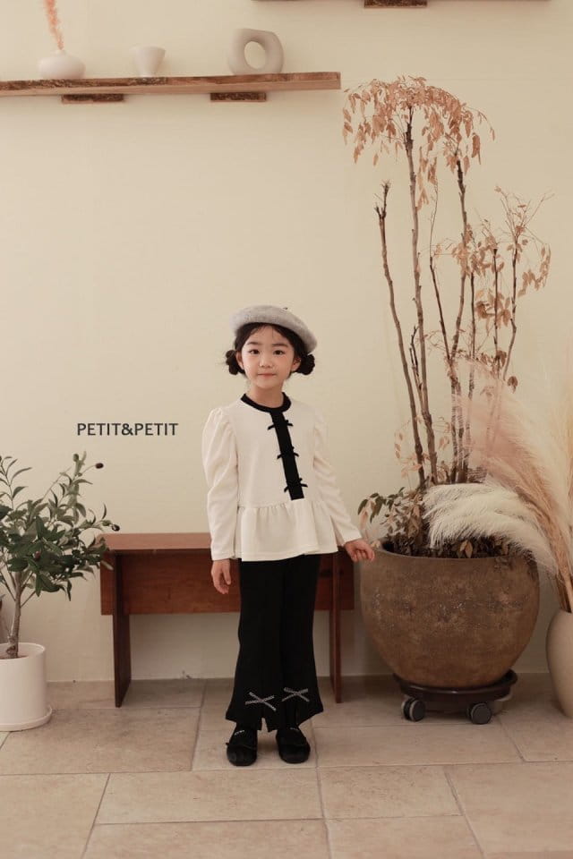 Petit & Petit - Korean Children Fashion - #kidsstore - Jenny Ribbon Tee - 4