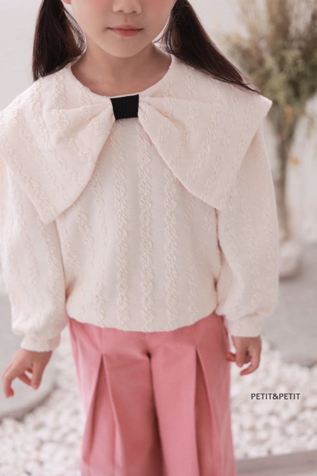 Petit & Petit - Korean Children Fashion - #minifashionista - Ribbon Jacquard Tee - 5