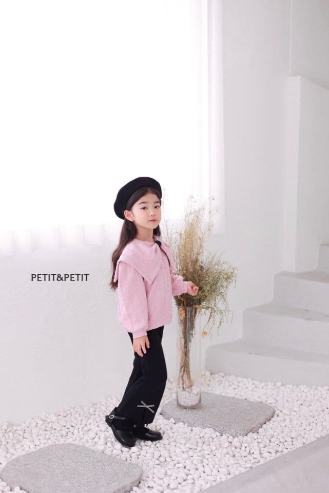 Petit & Petit - Korean Children Fashion - #toddlerclothing - Ribbon Jacquard Tee - 8