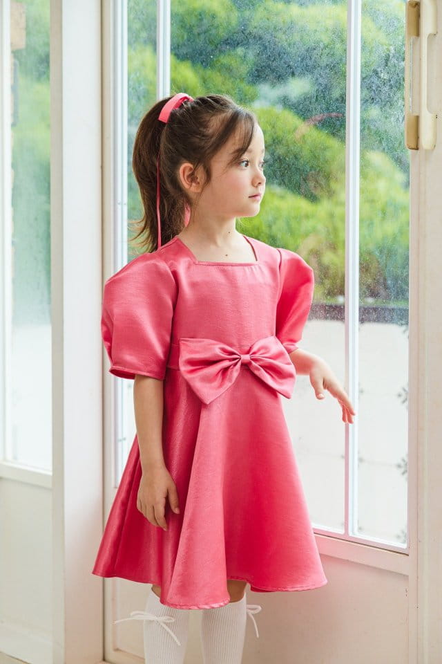 Pink Berry - Korean Children Fashion - #minifashionista - Satin Bunny One-piece - 7