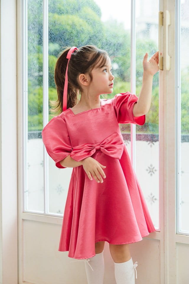 Pink Berry - Korean Children Fashion - #prettylittlegirls - Satin Bunny One-piece - 8