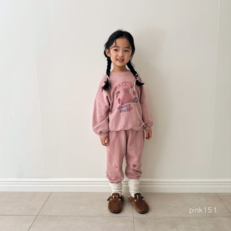 Pink151 - Korean Children Fashion - #stylishchildhood - Happy Teddy Sweatshirt with Mom - 4