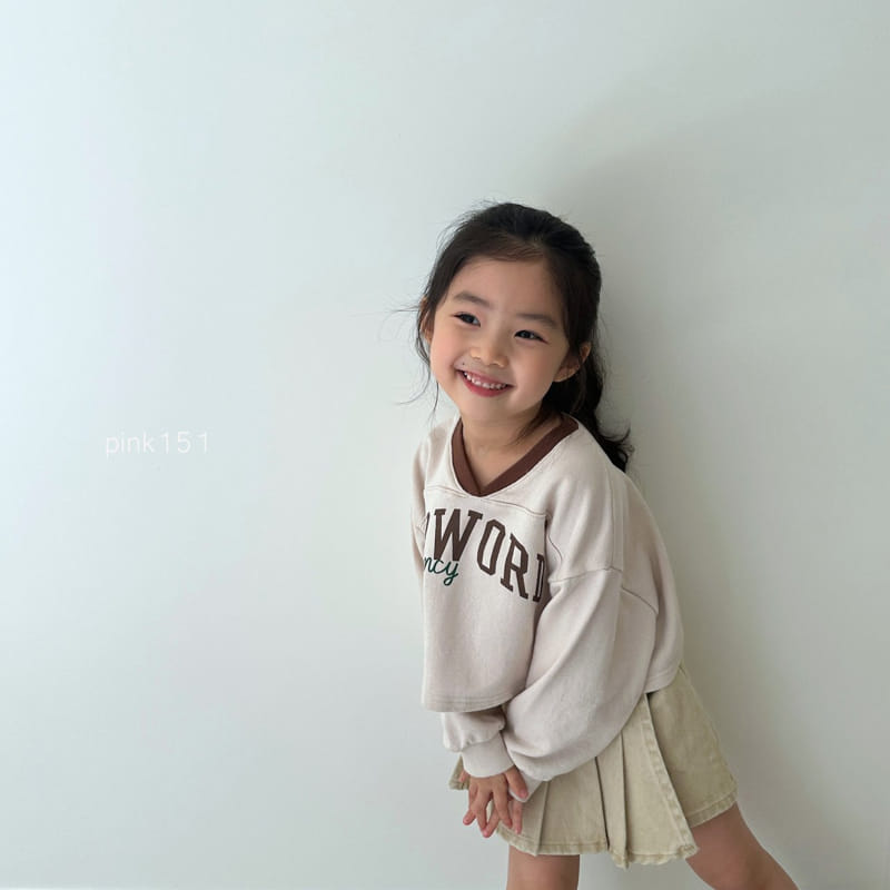 Pink151 - Korean Children Fashion - #childofig - Two Word Crop Tee - 3