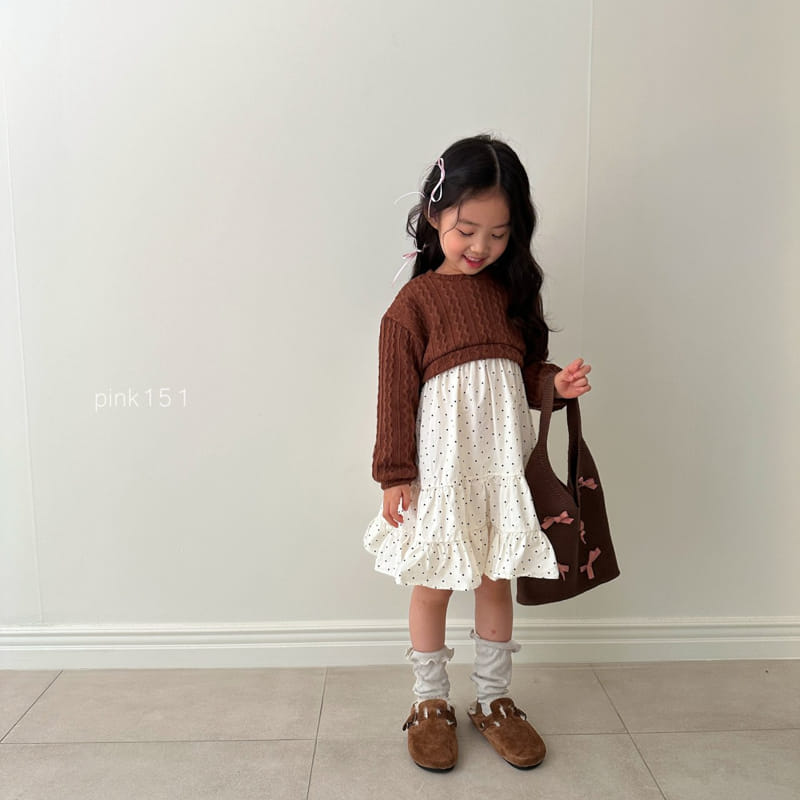 Pink151 - Korean Children Fashion - #childofig - Susu Dot One-piece - 3
