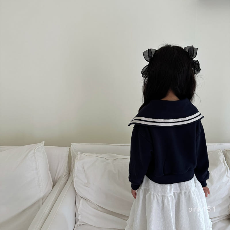 Pink151 - Korean Children Fashion - #childofig - Sailor Crop Sweatshirt - 6