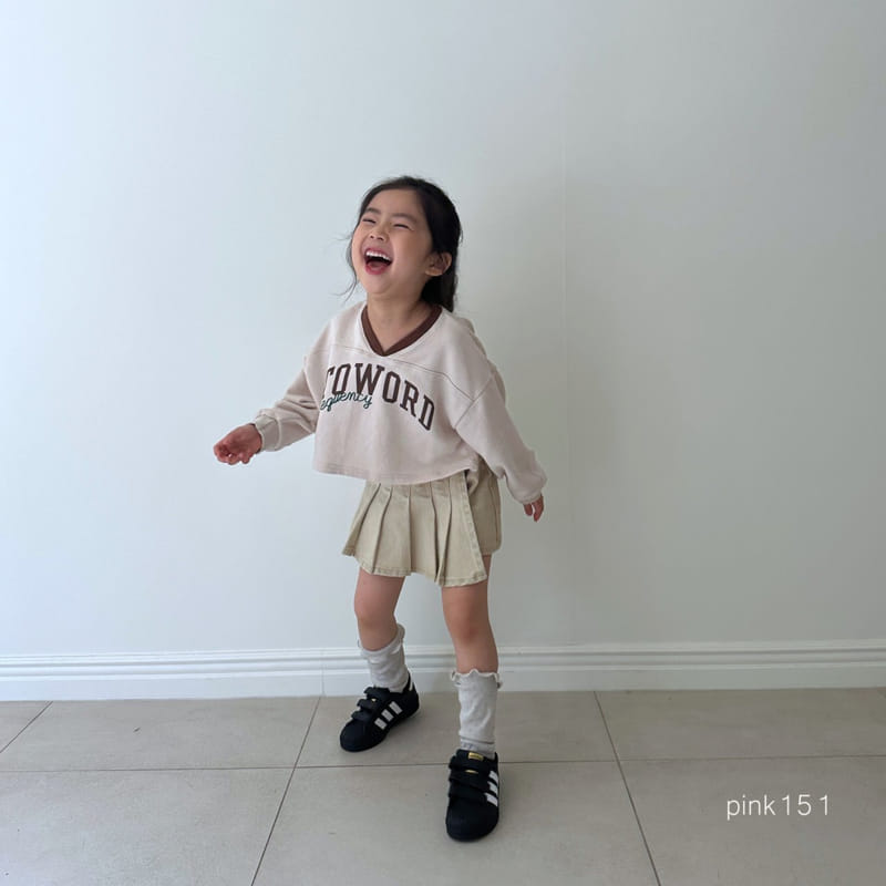 Pink151 - Korean Children Fashion - #designkidswear - Two Word Crop Tee - 5