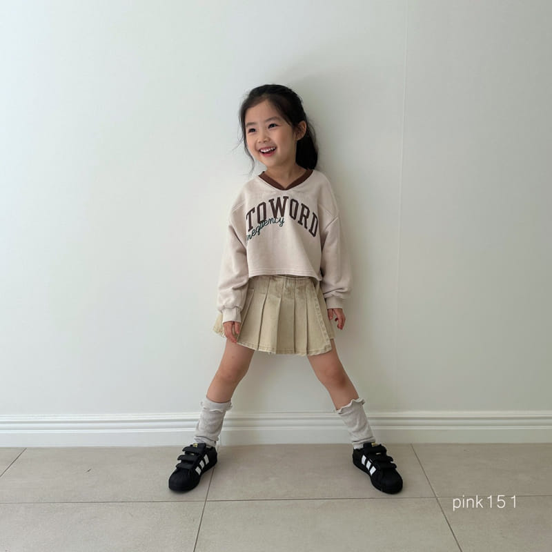 Pink151 - Korean Children Fashion - #fashionkids - Two Word Crop Tee - 7