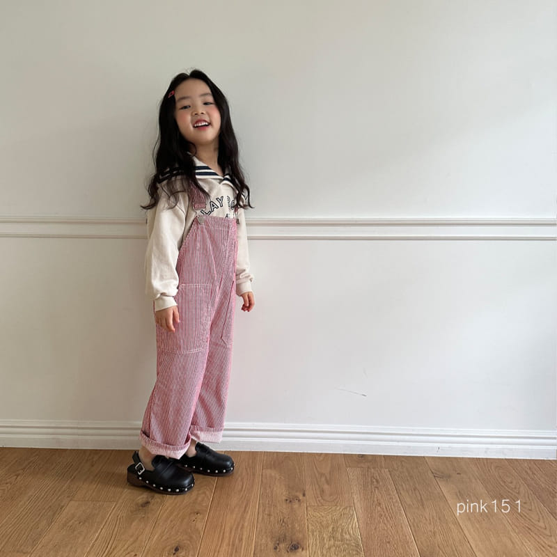 Pink151 - Korean Children Fashion - #kidsshorts - Vinage Overalls Denim - 3