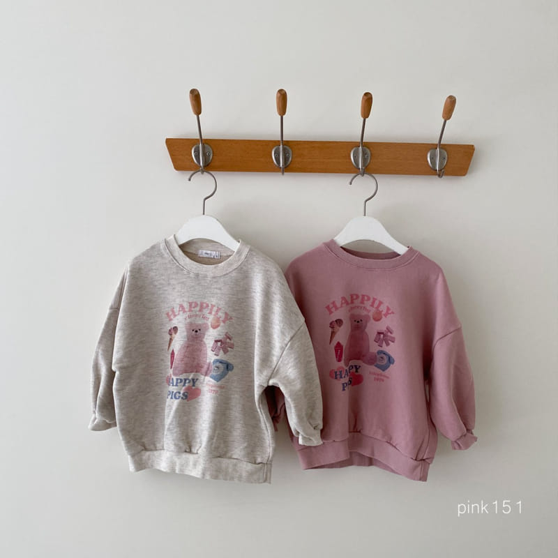 Pink151 - Korean Children Fashion - #todddlerfashion - Happy Teddy Sweatshirt with Mom