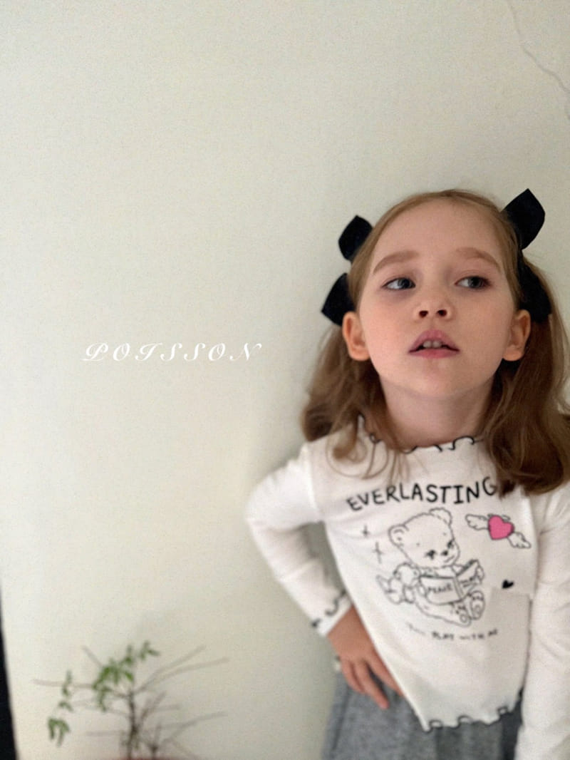 Poisson - Korean Children Fashion - #childofig - Angel Bear Crop Tee - 8