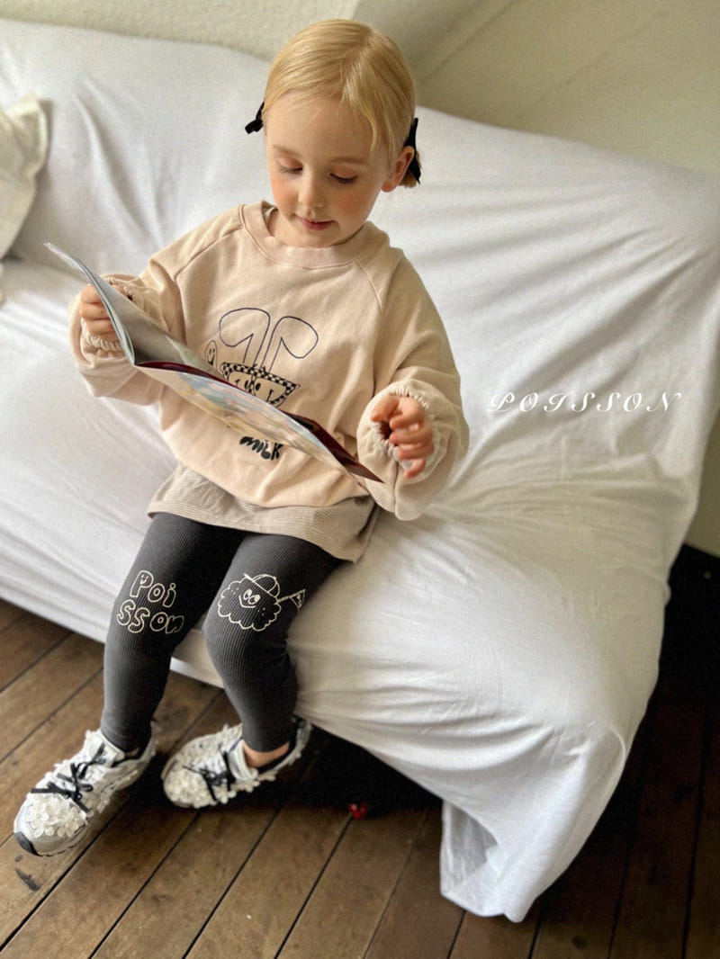 Poisson - Korean Children Fashion - #childrensboutique - Drawing Leggings - 6